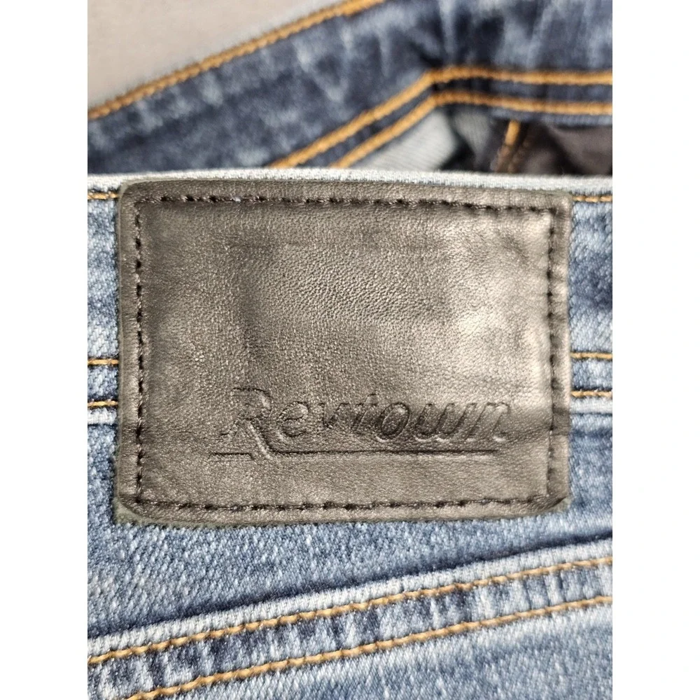 Revtown Decade Denim Men's Jeans 33x32 Automatic‎ Stretch Blue Straight Fit